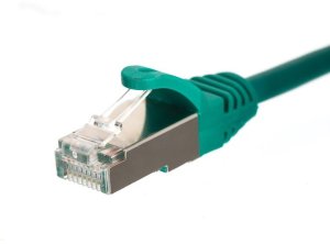 NetRack patchcord RJ45, osłonka zalewana, kat. 5e FTP, 10m zielony (BZPAT10FG) 1