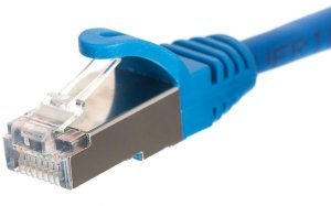 NetRack patchcord RJ45, osłonka zalewana, kat. 5e FTP, 3m niebieski (BZPAT3FB) 1