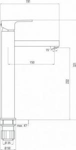 Bateria umywalkowa Deante Anemon stojąca chrom (BCZ_021K) 2