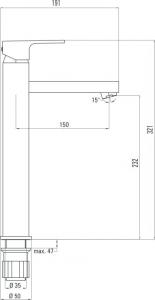 Bateria umywalkowa Deante Anemon stojąca biały (BCZ_W21K) 2