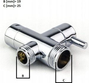 Słuchawka prysznicowa Deante PRZEŁĄCZNIK FUNKCJI DO DESZCZOWNI PEONIA Z BATERIĄ, OREGANO - XNCO0FCD1 5