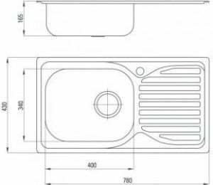 Zlewozmywak Deante  Doppio - 78 x 43 cm (ZEN 0113) 2