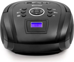Radio Vakoss Boombox z Bluetooth/ FM/ USB/ Micro SD/ wyświetlacz LCD, czarny (PF-6538K) 1