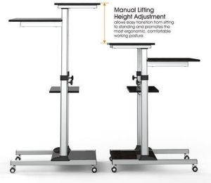 Techly Uniwersalny stolik prezentacyjny do notebooka z 4 półkami regulowany (102833) 3