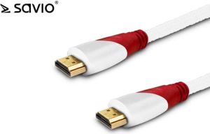 Kabel Savio HDMI - HDMI 1.5m biały (CL-119) 4