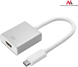 Adapter USB Maclean USB-C - HDMI Srebrny  (MCTV-841) 3