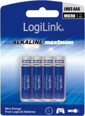 LogiLink Bateria Ultra Power AAA / R03 650mAh 4 szt. 1