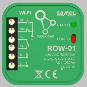 Zamel Odbiornik Wi-Fi Zamel dopuszkowy 1-kanałowy dwukierunkowy typ ROW-01 (SPL10000001) 1