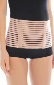 Pas ciążowy TOROS-GROUP ze wzmocnieniem porowaty beżowy r.3 2