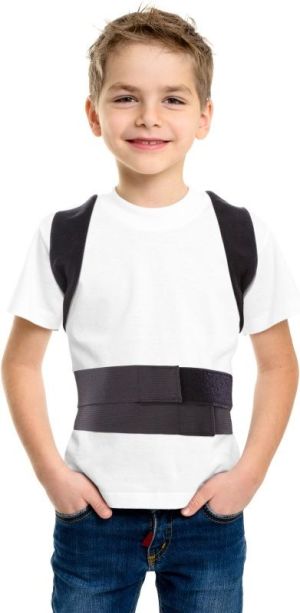 TOROS-GROUP Gorset do korekcji postawy 652 dziecięcy czarny r. 2 2