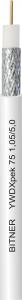 BITNER Przewód koncentryczny biały YWDXPEK75 1.05/5.0 (LF0203) 1