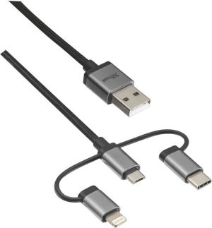 Kabel USB Trust 3-in-1 USB - micro USB, USB-C, Lightning, 1m (22693) 1