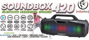 Głośnik Rebeltec SoundBox 420 czarny (RBLGLO00027) 4