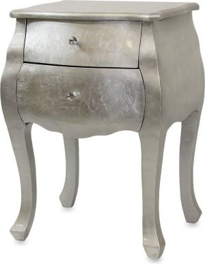 Art-Pol Komoda 2 szuflady srebrna (229008) 1