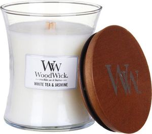 WoodWick White Tea&Jasmine średnia świeca zapachowa 275g 1