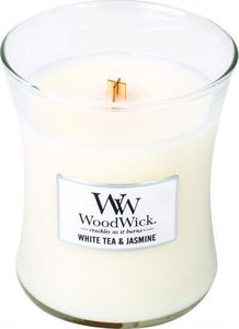 WoodWick White Tea&Jasmine średnia świeca zapachowa 275g 2