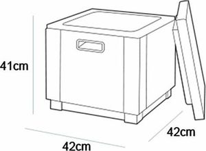 Allibert Siedzisko Curver Ice Cube Grafit - 213828 7