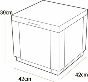 Allibert Siedzisko Curver Ice Cube Grafit - 213828 8