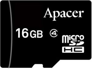 Karta Apacer MicroSDHC 16 GB Class 4  (AP16GMCSH4-RA) 1