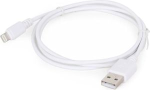 Kabel USB Gembird USB-A - Lightning 1 m Biały (CC-USB2-AMLM-W-1M) 1