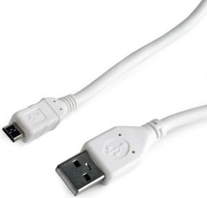 Kabel USB Gembird Micro USB, 2.0, 10cm, biały (CCP-mUSB2-AMBM-W-0.1M) 1