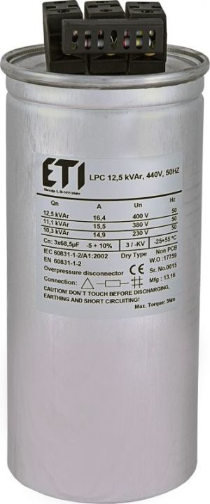Eti-Polam Kondensator CP LPC 20 kVAr 400V 50Hz (004656753) 1