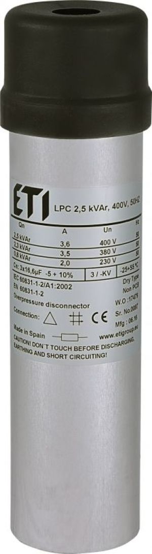 Eti-Polam Kondensator LPC 25 kVAr 400V 50Hz (004656702) 1