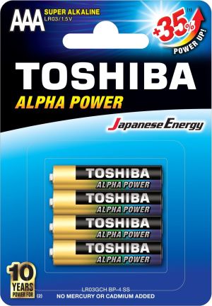 Toshiba Bateria Alpha Power AAA / R03 4 szt. 1