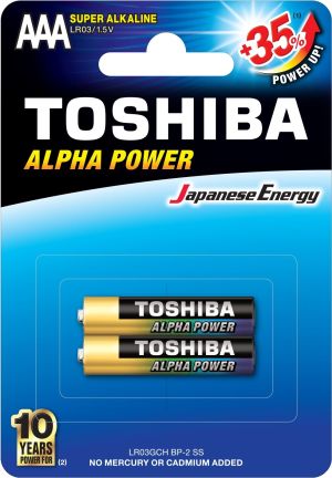 Toshiba Bateria Alpha Power AAA / R03 2szt. 1