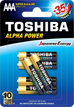 Toshiba Bateria Alpha Power AAA / R03 6 szt. 1