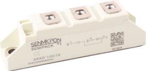 Semikron Elektronik GmbH Moduł diodowy podwójny elektroizolowany 1,6kV 100A przyłącza śrubowe obudowa A10 (SKKD 100/16) 1