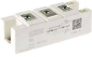 Semikron Elektronik GmbH Moduł mieszany dioda-tyrystor elektroizolowany 1,6kV 156A przyłącza śrubowe obudowa A22 (SKKH 162/16) 1