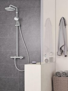 Zestaw prysznicowy Grohe Grohe Tempesta Cosmopolitan Armatura Prysznice Komplet z termostatem do montażu ściennego Chrom - 27922001 4