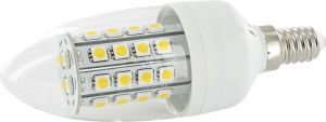 Whitenergy Żarówka LED, E14, 36xSMD 5050, 5W, 230V, ciepła biała (6231) 1