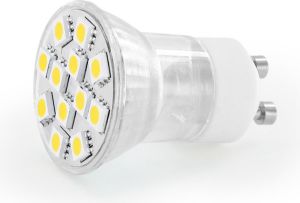 Whitenergy Żarówka LED |GU10 |12xSMD 5050 |1.8W |230V|zimna biała | (04890) 1