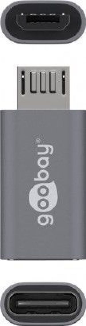 Adapter USB Goobay USB-C - microUSB Szary  (55553) 5