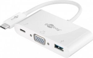 Stacja/replikator Goobay USB-C - VGA + USB-C + USB Biały  (62100) 1