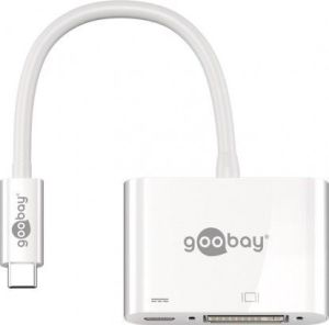 Stacja/replikator Goobay USB-C - DVI + USB-C Biały  (62108) 1