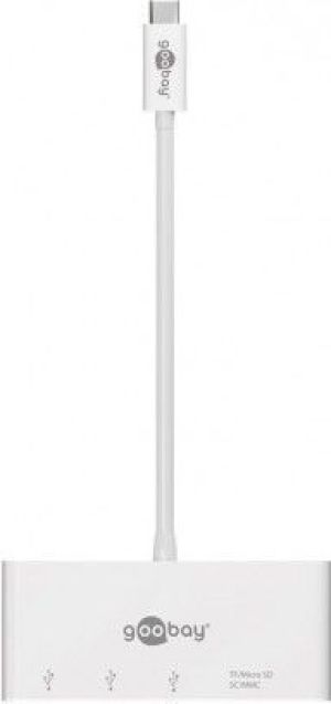 HUB USB Goobay 1x SD 1x microSD  + 3x USB-A 3.0 (62097) 3