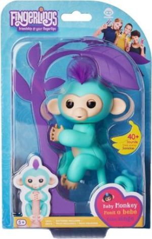 Figurka WowWee Fingerlings Zabawka interaktywna, Małpka Zoe (3706A) 1