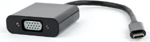 Adapter USB Gembird USB-C - VGA Czarny  (AB-CM-VGAF-01) 1