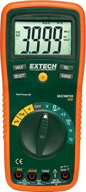 Extech Multimetr cyfrowy CAT III 600V (EX420) 1