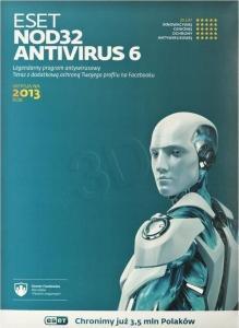ESET NOD32 Antivirus 2013 3 urządzenia 12 miesięcy  (NOD321/24U) 1
