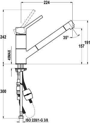 Bateria kuchenna Teka AUK 978 stojąca chrom (509780200) 2