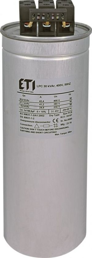 Eti-Polam Kondensator CP LPC 30 kVAr 400V 50HZ (004656755) 1