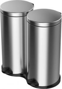 Kosz na śmieci Meliconi Ecolux na pedał 60L stal szczotkowana (14010139206BA) 2