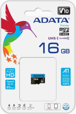 Karta ADATA Premier MicroSDHC 16 GB Class 10 UHS-I/U1 A1 V10 (AUSDH16GUICL10A1-R) 2