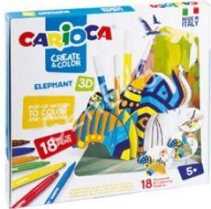 Carioca Zestaw Do Kolorowania Elephant 3D (279542) 1