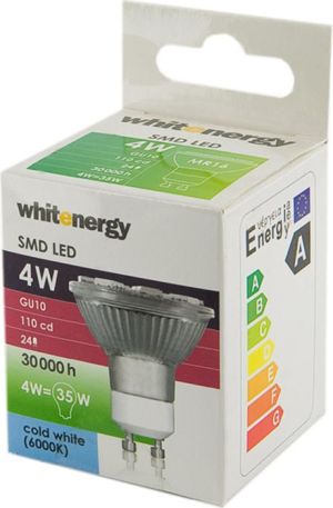 Whitenergy GU10, 4W, 24 SMD 5050, 230V, B.zimna, reflektor (4899) 2