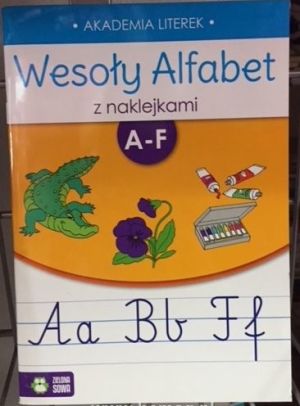 Zielona Sowa Wesoły alfabet z naklejkami A-F 1